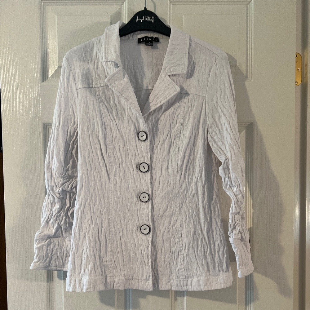 Tribal Jacket/Blazer, White, Size 6